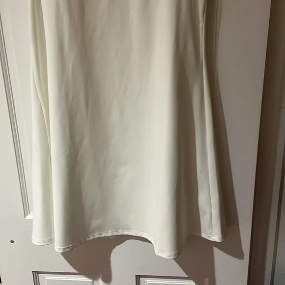 NWT sincerely jules white & pink trim v-neck active tennis golf dress size large - Picture 3 of 6